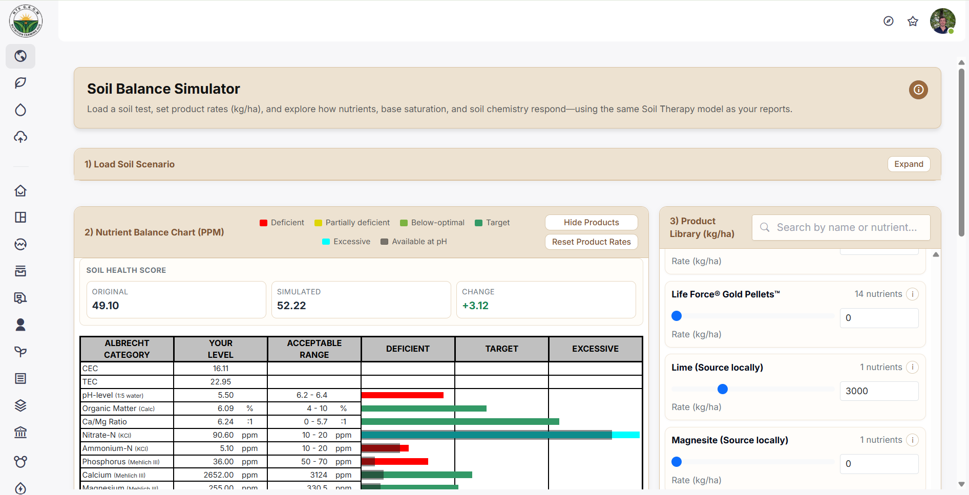 Soil Balance Simulator